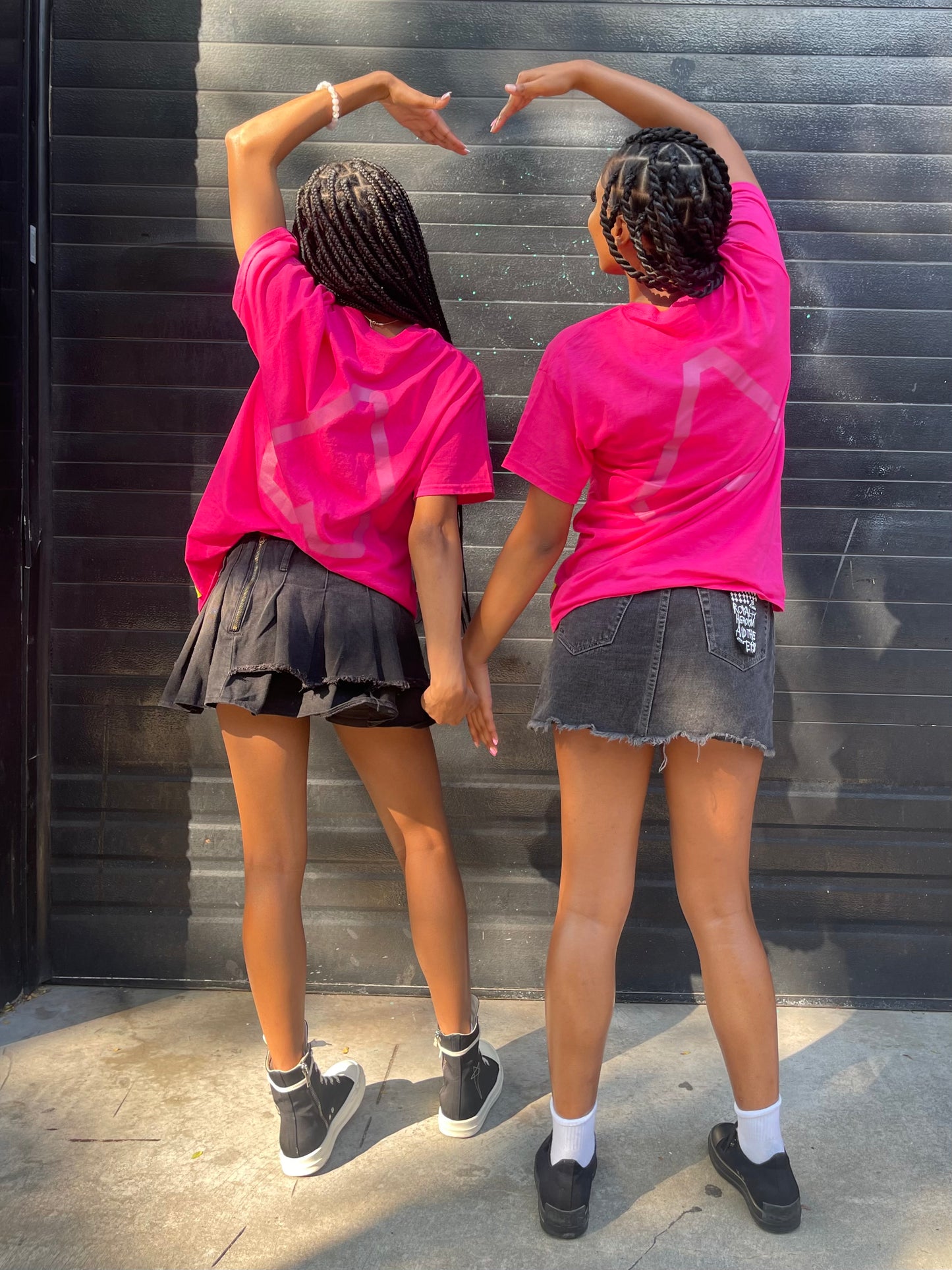 Pink Dedicated Hearts Premier Tee